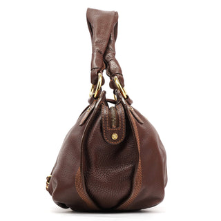 Celine Brown Leather Bittersweet Shoulder Bag