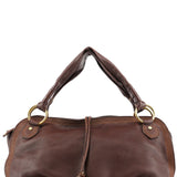 Celine Sac porté épaule Bittersweet en cuir marron