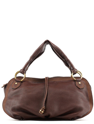 Celine Brown Leather Bittersweet Shoulder Bag