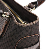 Celine Brown Leather Monogram Boogie Tote Bag