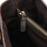 Celine Brown Leather Monogram Boogie Tote Bag