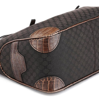 Celine Brown Leather Monogram Boogie Tote Bag