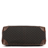 Celine Brown Leather Monogram Boogie Tote Bag
