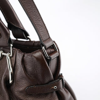 Celine Brown Leather Pillow 2-Way Bag