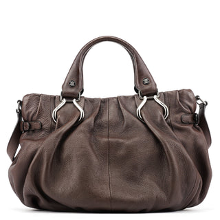 Celine Brown Leather Pillow 2-Way Bag
