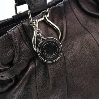 Celine Brown Leather Pillow 2-Way Tote Bag