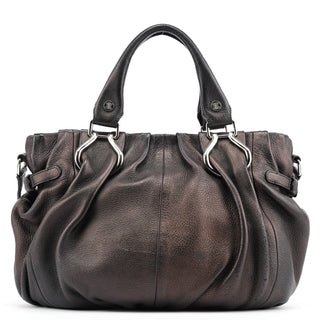 Celine Brown Leather Pillow 2-Way Tote Bag