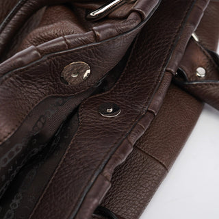 Celine Brown Leather Pillow 2-Way Tote Bag