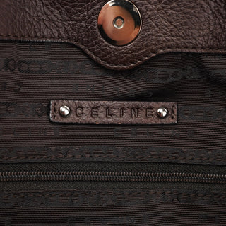 Celine Brown Leather Pillow 2-Way Tote Bag