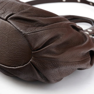 Celine Brown Leather Pillow 2-Way Tote Bag