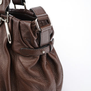 Celine Brown Leather Pillow 2-Way Tote Bag