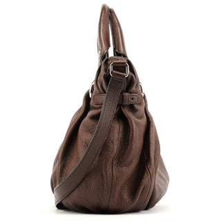 Celine Brown Leather Pillow 2-Way Tote Bag