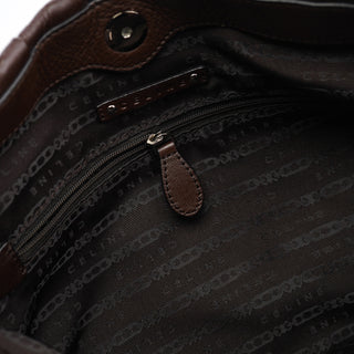 Celine Brown Leather Pillow Tote Bag