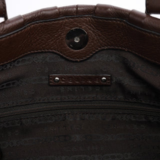 Celine Brown Leather Pillow Tote Bag