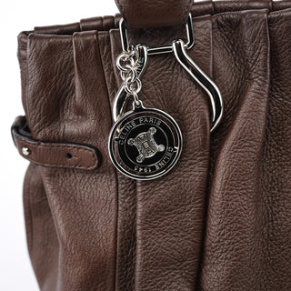 Celine Brown Leather Pillow Tote Bag