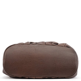 Celine Brown Leather Pillow Tote Bag