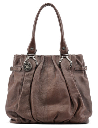 Celine Brown Leather Pillow Tote Bag