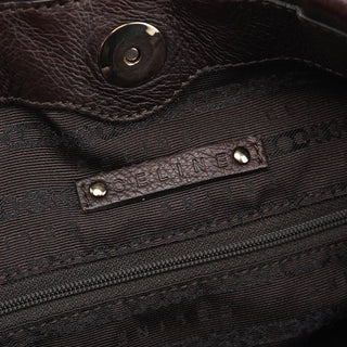 Celine Brown Leather Pillow Tote Bag