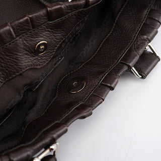 Celine Brown Leather Pillow Tote Bag