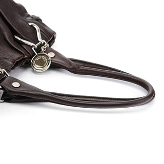 Celine Brown Leather Pillow Tote Bag