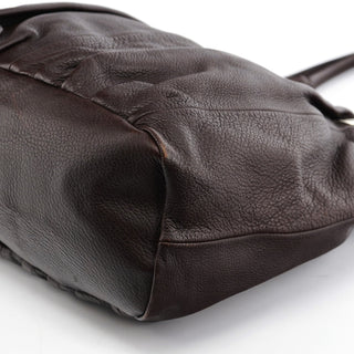 Celine Brown Leather Pillow Tote Bag