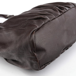 Celine Brown Leather Pillow Tote Bag