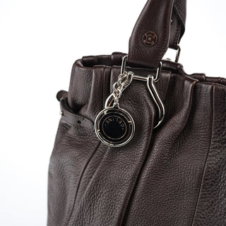 Celine Brown Leather Pillow Tote Bag