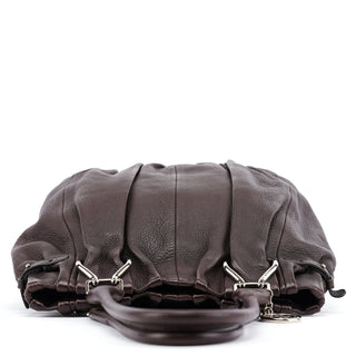 Celine Brown Leather Pillow Tote Bag