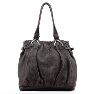 Celine Brown Leather Pillow Tote Bag