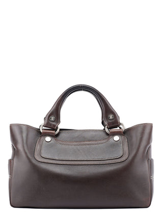 Celine Brown Leather Tote Bag