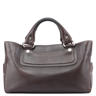 Celine Brown Leather Tote Bag