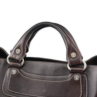 Celine Brown Leather Tote Bag