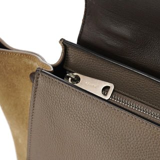 Celine Brown Leather Trapeze 2-Way Bag