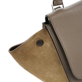 Celine Brown Leather Trapeze 2-Way Bag
