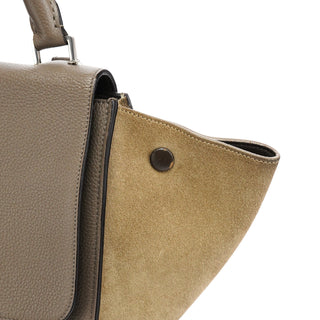 Celine Brown Leather Trapeze 2-Way Bag