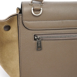 Celine Brown Leather Trapeze 2-Way Bag