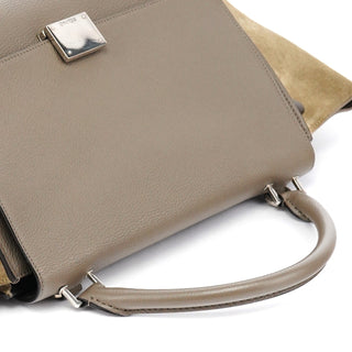 Celine Brown Leather Trapeze 2-Way Bag