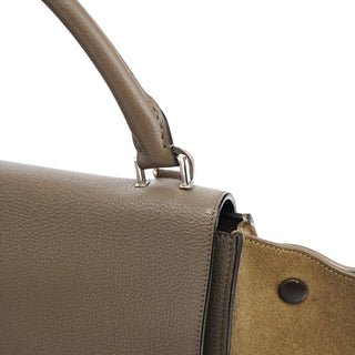 Celine Brown Leather Trapeze 2-Way Bag