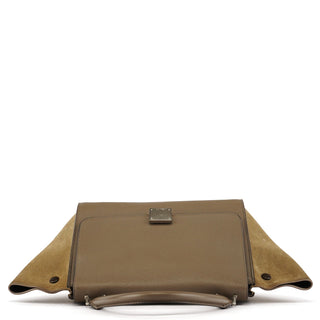 Celine Brown Leather Trapeze 2-Way Bag