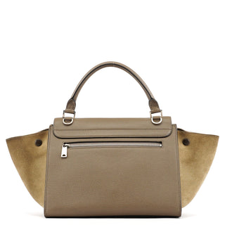 Celine Brown Leather Trapeze 2-Way Bag