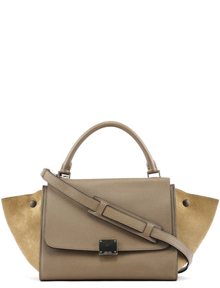Celine Brown Leather Trapeze 2-Way Bag