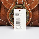 Celine Brown Leather Triomphe Tote Bag