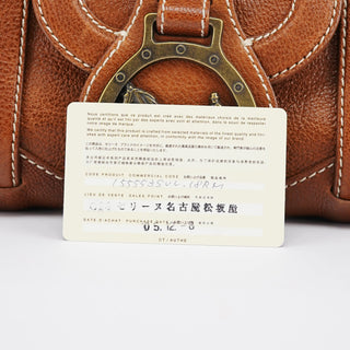 Celine Brown Leather Triomphe Tote Bag