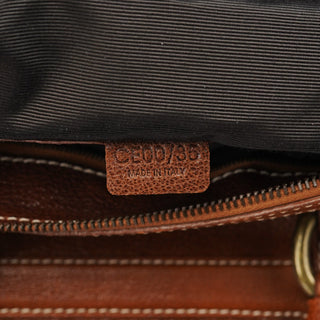 Celine Brown Leather Triomphe Tote Bag