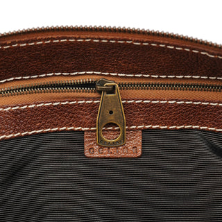 Celine Brown Leather Triomphe Tote Bag