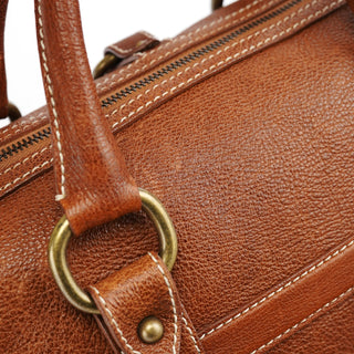 Celine Brown Leather Triomphe Tote Bag