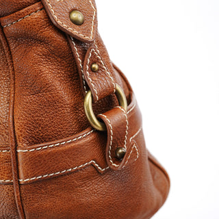 Celine Brown Leather Triomphe Tote Bag