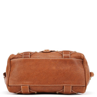 Celine Brown Leather Triomphe Tote Bag