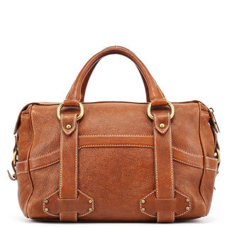 Celine Brown Leather Triomphe Tote Bag
