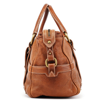 Celine Brown Leather Triomphe Tote Bag